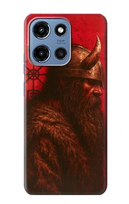 S4039 Guerrier viking Etui Coque Housse pour Motorola Moto G 5G (2025)