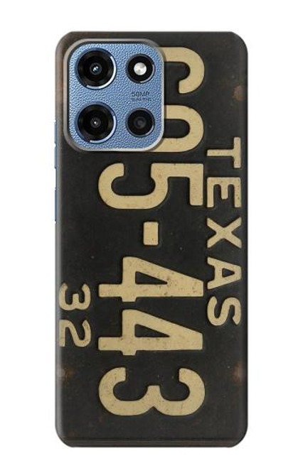 S4061 Plaque d'immatriculation vintage du Texas Etui Coque Housse pour Motorola Moto G 5G (2025)