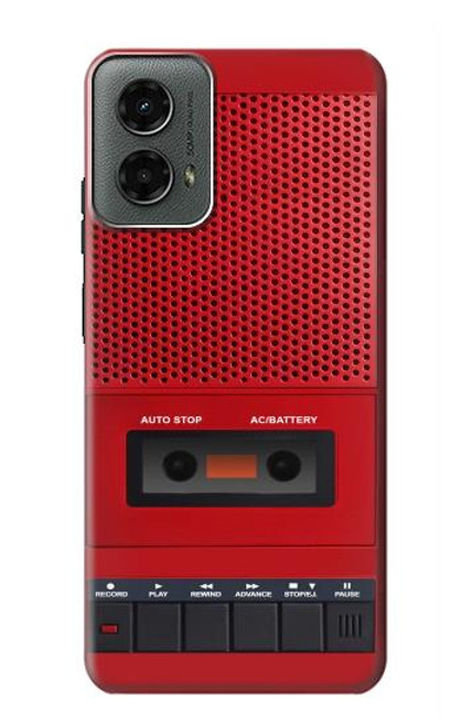 S4073 Cassette rouge vintage Graphique du joueur Etui Coque Housse pour Motorola Moto G 5G (2024)