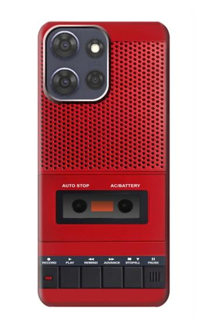 S4073 Cassette rouge vintage Graphique du joueur Etui Coque Housse pour Motorola Moto G Power (2025)