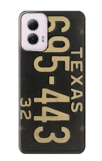 S4061 Plaque d'immatriculation vintage du Texas Etui Coque Housse pour Motorola Moto G Power 5G (2024)