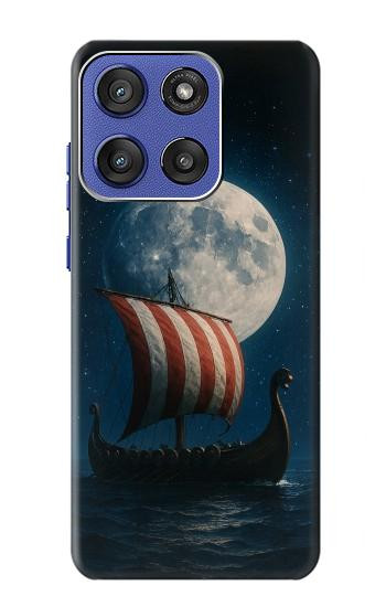S4040 Navire de guerre viking Etui Coque Housse pour Motorola Moto G Stylus 5G (2025,2026), Edge 60 Stylus
