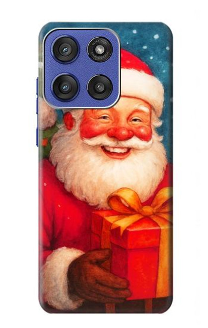 S4046 Joyeux Père Noël Etui Coque Housse pour Motorola Moto G Stylus 5G (2025), Edge 60 Stylus