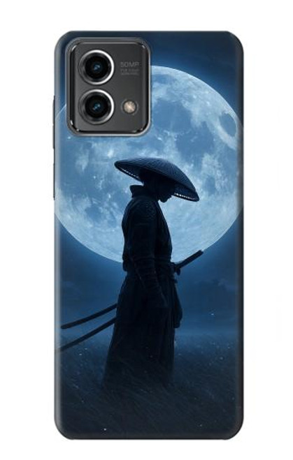 S4034 Nuit de lune de samouraï Etui Coque Housse pour Motorola Moto G Stylus 5G (2023)
