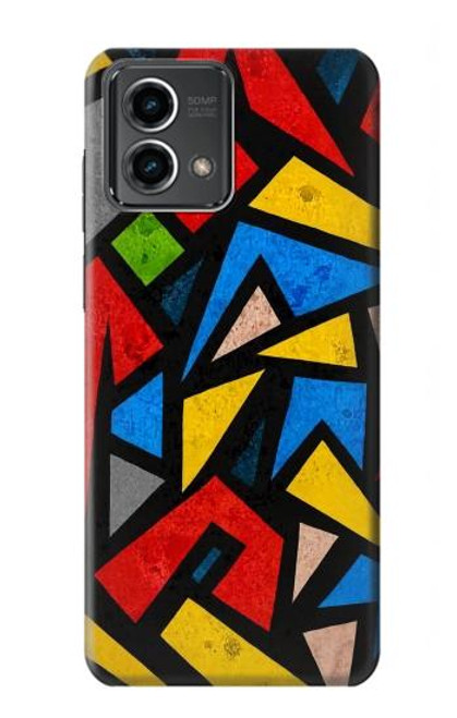 S4044 Art urbain abstrait Etui Coque Housse pour Motorola Moto G Stylus 5G (2023)