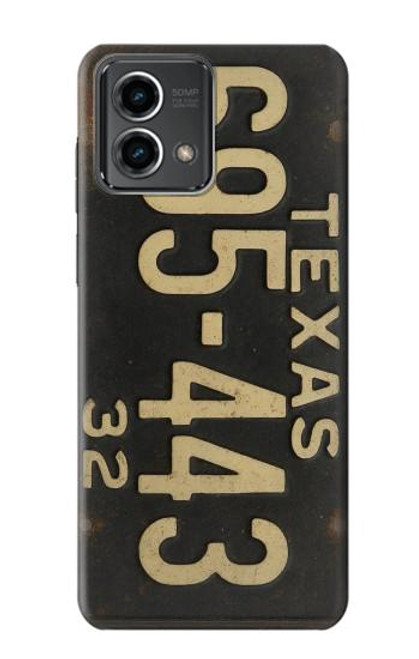 S4061 Plaque d'immatriculation vintage du Texas Etui Coque Housse pour Motorola Moto G Stylus 5G (2023)