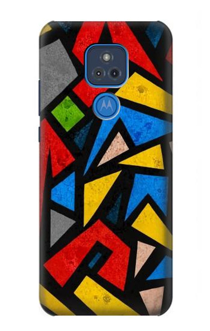 S4044 Art urbain abstrait Etui Coque Housse pour Motorola Moto G Play (2021)