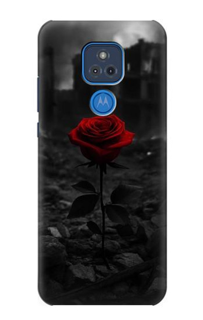 S4048 Ruines de roses rouges Etui Coque Housse pour Motorola Moto G Play (2021)