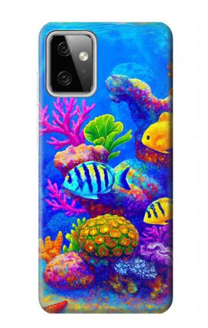 S4058 Aquarium coloré Etui Coque Housse pour Motorola Moto G Power (2023) 5G