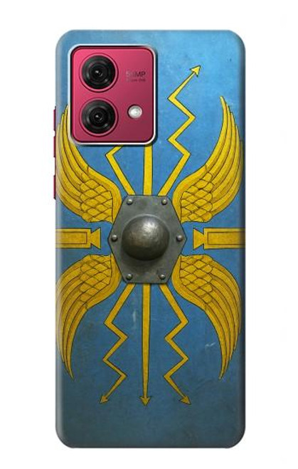 S4052 Bouclier romain bleu Etui Coque Housse pour Motorola Moto G84