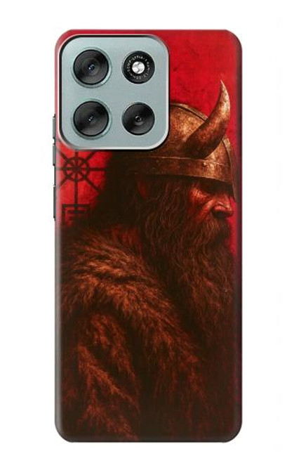 S4039 Guerrier viking Etui Coque Housse pour Motorola Moto G56