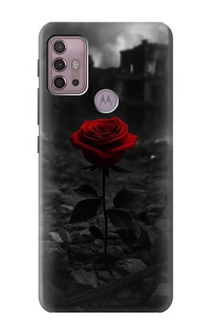 S4048 Ruines de roses rouges Etui Coque Housse pour Motorola Moto G30, G20, G10