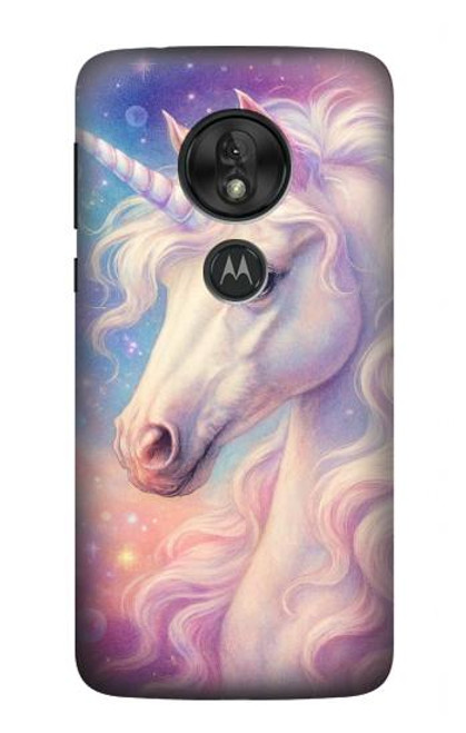 S4054 Licorne fantastique Etui Coque Housse pour Motorola Moto G7 Power