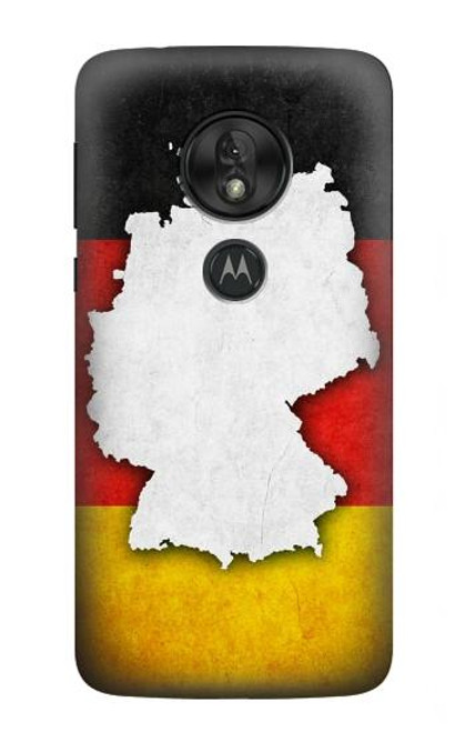 S4055 Drapeau allemand Etui Coque Housse pour Motorola Moto G7 Power