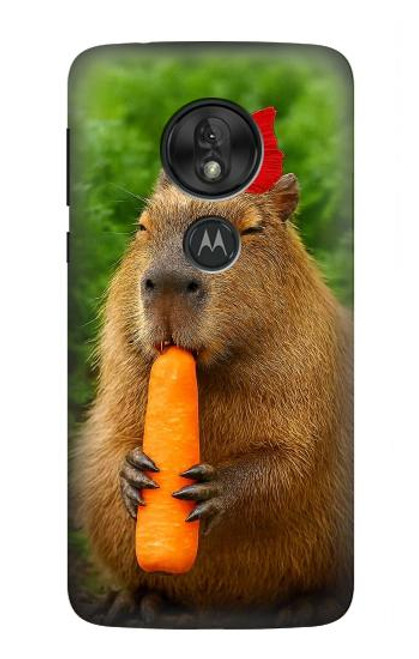 S4068 Papillon capybara Etui Coque Housse pour Motorola Moto G7 Power