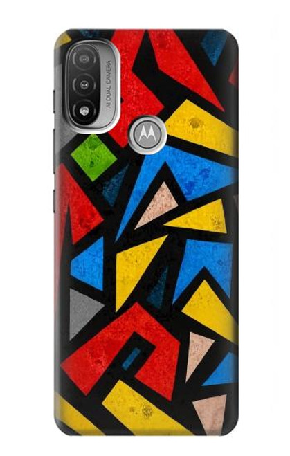 S4044 Art urbain abstrait Etui Coque Housse pour Motorola Moto E20,E30,E40