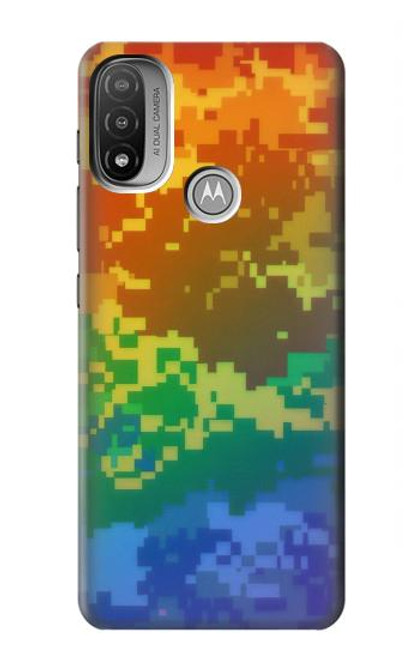 S4047 Camouflage LGBTQ Etui Coque Housse pour Motorola Moto E20,E30,E40