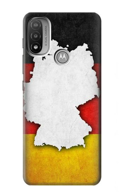 S4055 Drapeau allemand Etui Coque Housse pour Motorola Moto E20,E30,E40