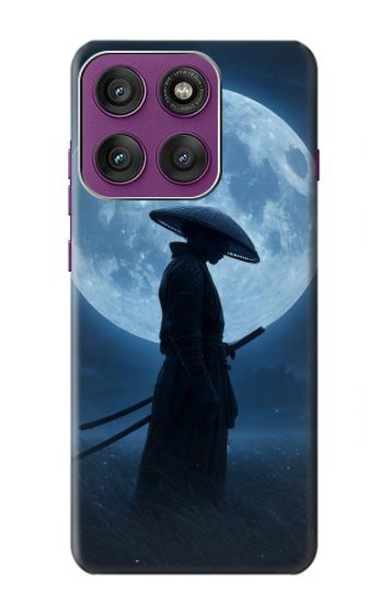 S4034 Nuit de lune de samouraï Etui Coque Housse pour Motorola Edge 60 Pro