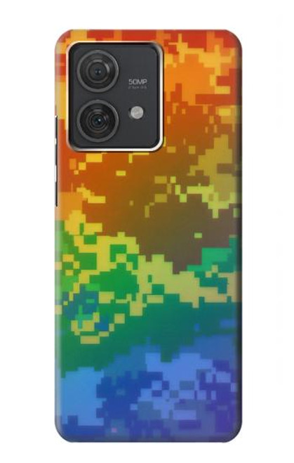 S4047 Camouflage LGBTQ Etui Coque Housse pour Motorola Edge 40 Neo