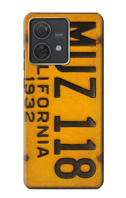 S4060 Plaque d'immatriculation vintage de Californie Etui Coque Housse pour Motorola Edge 40 Neo