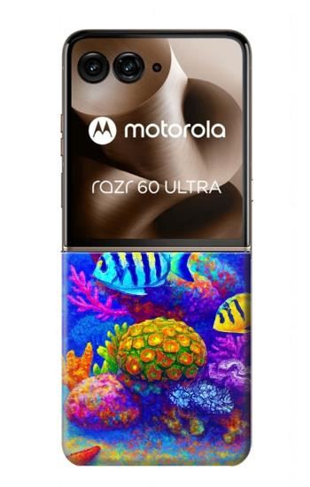 S4058 Aquarium coloré Etui Coque Housse pour Motorola Razr 70 Ultra, 60 Ultra, 50 Ultra, Ultra 2026, Ultra 2025