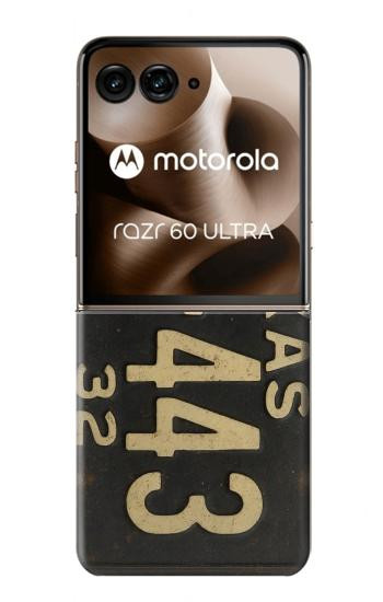 S4061 Plaque d'immatriculation vintage du Texas Etui Coque Housse pour Motorola Razr 70 Ultra, 60 Ultra, 50 Ultra, Ultra 2026, Ultra 2025