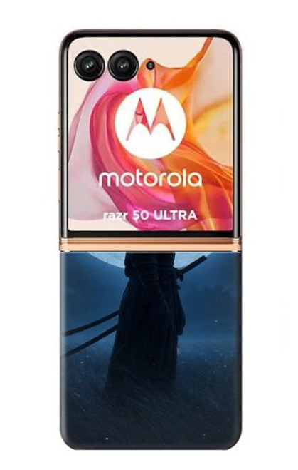 S4034 Nuit de lune de samouraï Etui Coque Housse pour Motorola Razr 50 Ultra