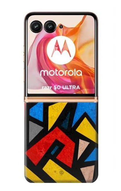 S4044 Art urbain abstrait Etui Coque Housse pour Motorola Razr 50 Ultra