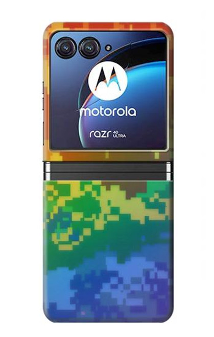 S4047 Camouflage LGBTQ Etui Coque Housse pour Motorola Razr 40 Ultra