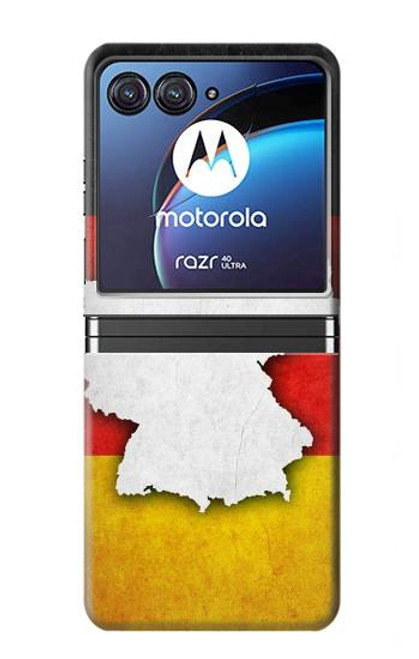 S4055 Drapeau allemand Etui Coque Housse pour Motorola Razr 40 Ultra