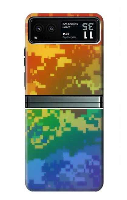 S4047 Camouflage LGBTQ Etui Coque Housse pour Motorola Razr 40