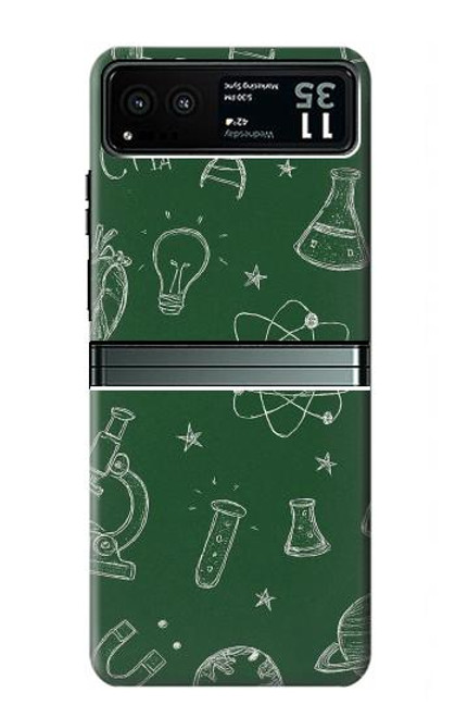 S4059 Graphisme scientifique sur tableau noir Etui Coque Housse pour Motorola Razr 40