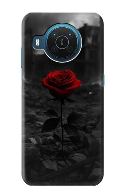 S4048 Ruines de roses rouges Etui Coque Housse pour Nokia X20