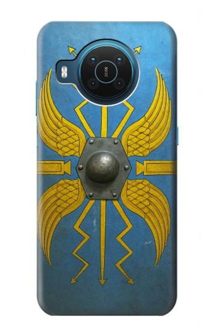 S4052 Bouclier romain bleu Etui Coque Housse pour Nokia X20