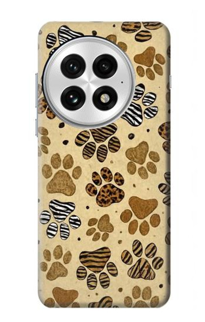 S4032 Empreinte de patte d'animal sauvage Etui Coque Housse pour OnePlus 13