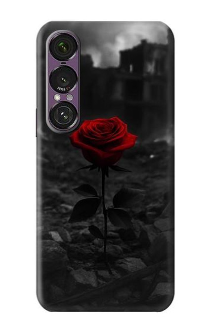 S4048 Ruines de roses rouges Etui Coque Housse pour Sony Xperia 1 VII