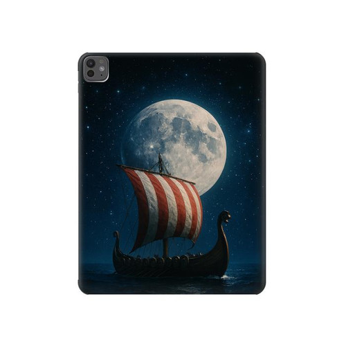 S4040 Navire de guerre viking Etui Coque Housse pour iPad Pro 13 (2024,2025)