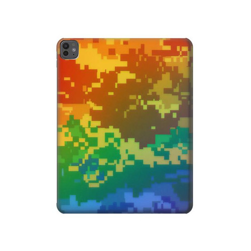 S4047 Camouflage LGBTQ Etui Coque Housse pour iPad Pro 13 (2024,2025), Air 13 2026