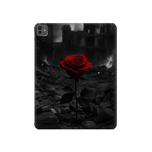 S4048 Ruines de roses rouges Etui Coque Housse pour iPad Pro 13 (2024)