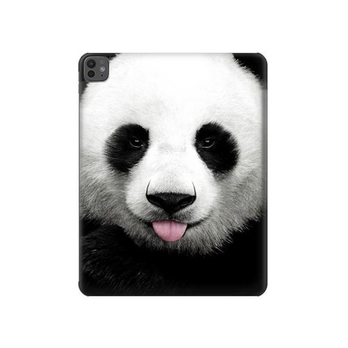 S4049 Panda mignon tirant la langue Etui Coque Housse pour iPad Pro 13 (2024,2025), Air 13 2026