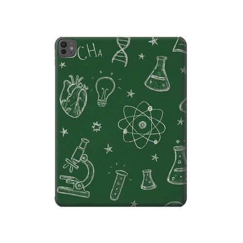 S4059 Graphisme scientifique sur tableau noir Etui Coque Housse pour iPad Pro 13 (2024,2025)