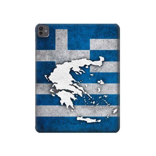 S4074 Le drapeau de la Grèce Etui Coque Housse pour iPad Pro 13 (2024,2025), Air 13 2026