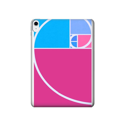 S4076 Spirale de Fibonacci et nombre d'or Etui Coque Housse pour iPad 10.9 (2025,2022)