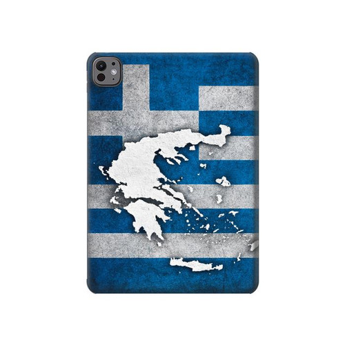 S4074 Le drapeau de la Grèce Etui Coque Housse pour iPad Air (2020, 2022), Air 11 (2024,2025,2026), Pro 11 (2022)