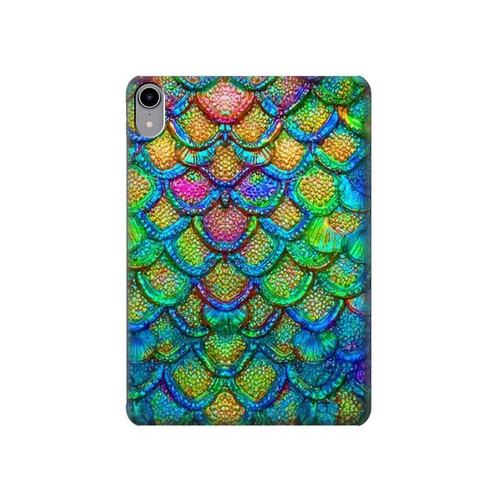 S4071 Écailles de sirène colorées Etui Coque Housse pour iPad mini 6 7, iPad mini (2021,2024)