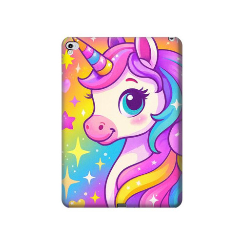 S4057 Licorne mignonne dessin animé Etui Coque Housse pour iPad Pro 12.9 (2015,2017)