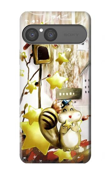 S0109 Écureuil mignon Dessin animé Etui Coque Housse pour Sony Xperia 10 VII