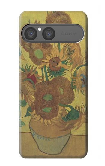 S0214 Van Gogh quinze tournesols Etui Coque Housse pour Sony Xperia 10 VII