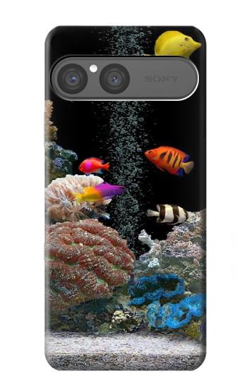 S0226 L'aquarium Etui Coque Housse pour Sony Xperia 10 VII, 10 VIII
